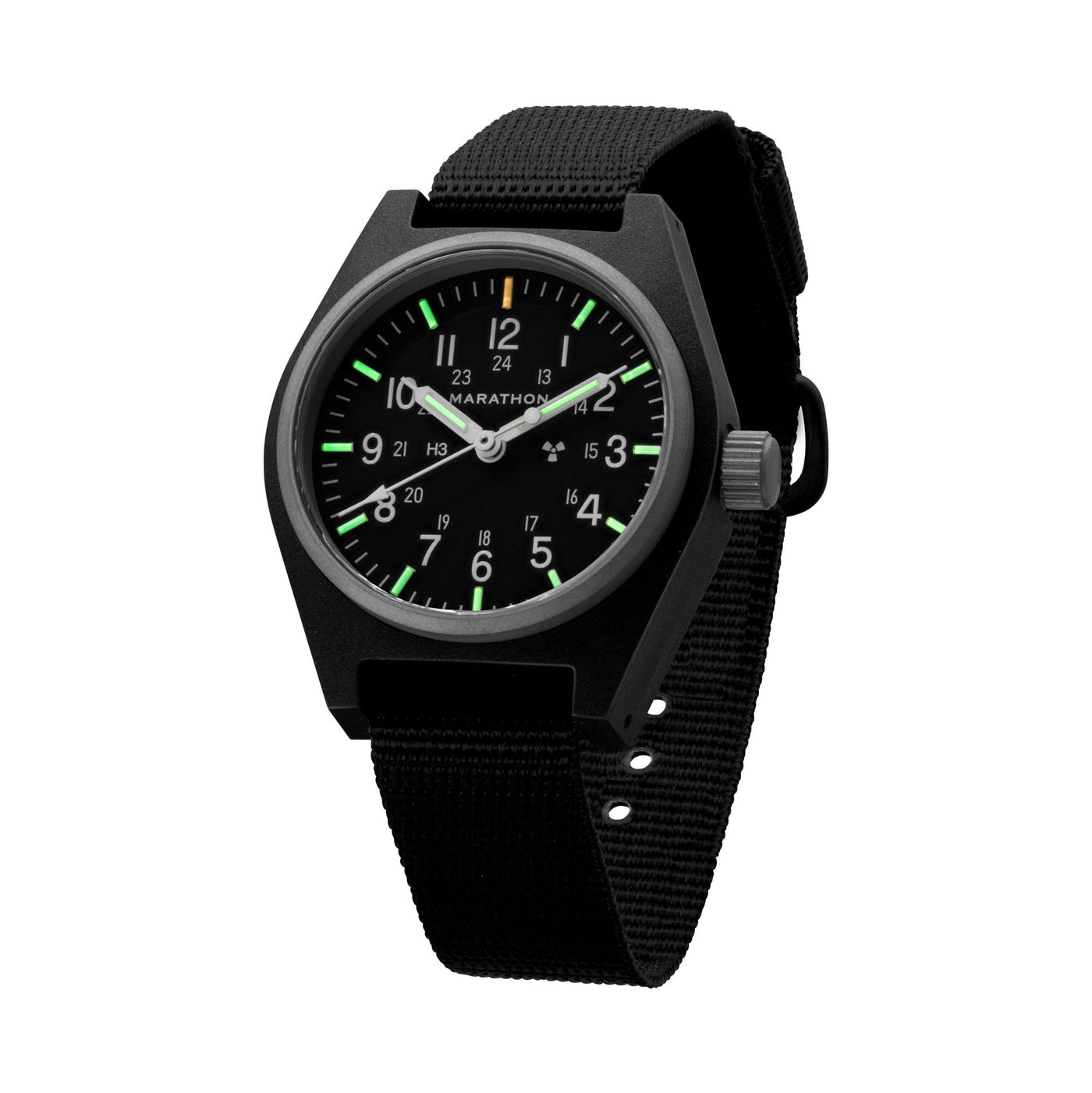 GPM 34mm in Black — illuminated dial
